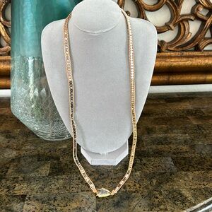 Clear crystal with gold plating wrap bracelet